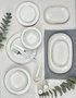 Hermia Platin Yaldız Bonsai 53 YTKM - Juego de cena de porcelana 53 piezas